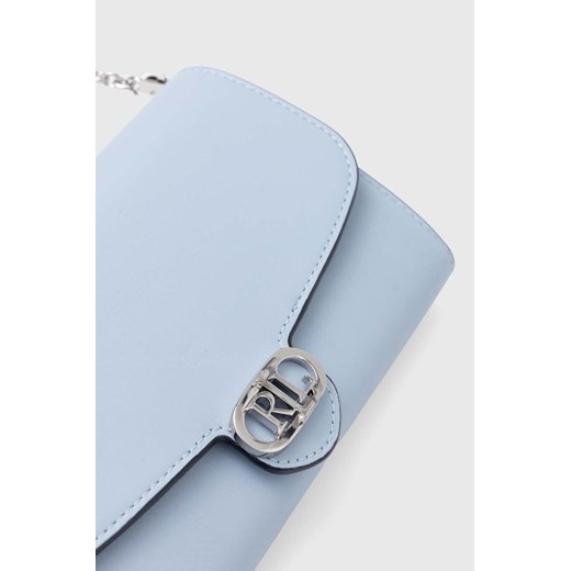 Lauren Ralph Lauren kopertówka skórzana kolor niebieski One size ANSWEAR.com