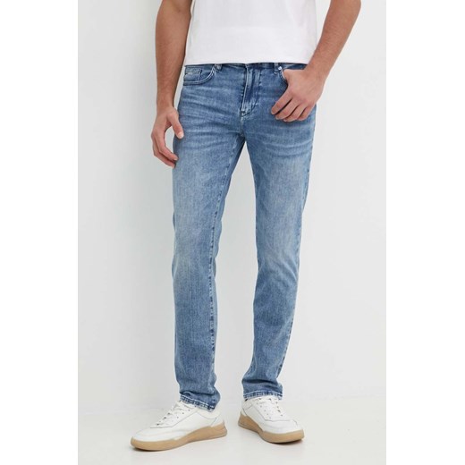 BOSS jeansy męskie kolor niebieski 50513631 ze sklepu ANSWEAR.com w kategorii Jeansy męskie - zdjęcie 172162824