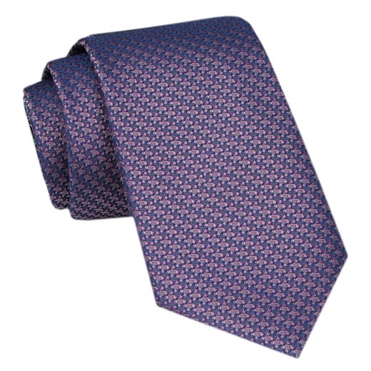 Modny Krawat Męski - Alties - Drobny Wzór w Odcienie Fioletu KRALTS1065 ze sklepu JegoSzafa.pl w kategorii Krawaty - zdjęcie 172162921