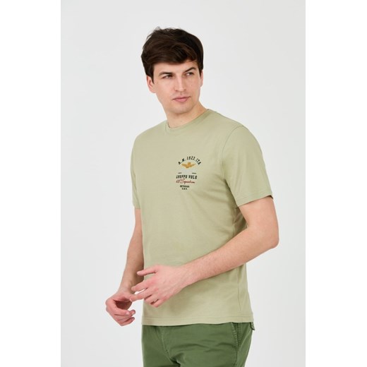 AERONAUTICA MILITARE Zielony t-shirt Short Sleeve, Wybierz rozmiar XXL Aeronautica Militare XL outfit.pl
