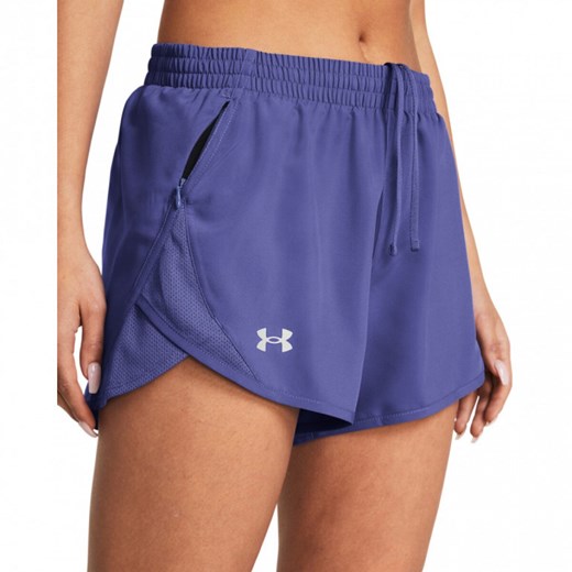 Damskie spodenki do biegania Under Armour UA Fly By Short - fioletowe Under Armour XS Sportstylestory.com