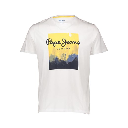 Pepe Jeans Koszulka w kolorze białym ze sklepu Limango Polska w kategorii T-shirty męskie - zdjęcie 172164890