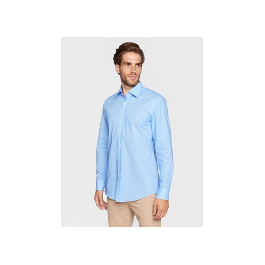 Boss Koszula H-Hank-Kent-C1-214 50478620 Błękitny Slim Fit ze sklepu MODIVO w kategorii Koszule męskie - zdjęcie 172165793