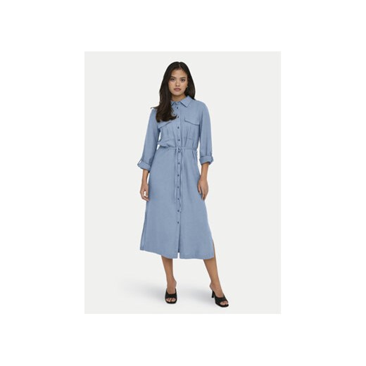 ONLY Sukienka koszulowa Caro 15278720 Błękitny Relaxed Fit ze sklepu MODIVO w kategorii Sukienki - zdjęcie 172165804