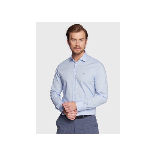 Tommy Hilfiger Koszula MW0MW25040 Błękitny Slim Fit ze sklepu MODIVO w kategorii Koszule męskie - zdjęcie 172165933