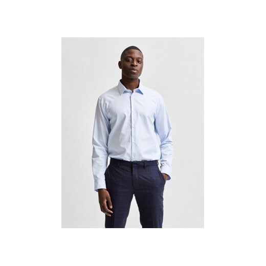 Selected Homme Koszula 16080200 Błękitny Slim Fit ze sklepu MODIVO w kategorii Koszule męskie - zdjęcie 172165943