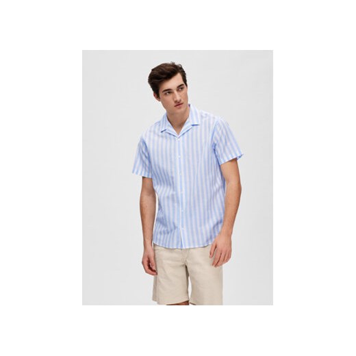 Selected Homme Koszula 16079055 Błękitny Regular Fit ze sklepu MODIVO w kategorii Koszule męskie - zdjęcie 172165951