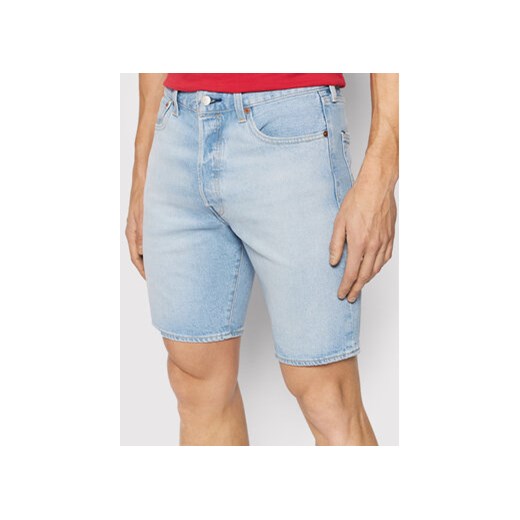 Levi's® Szorty jeansowe 501® Hemmed 36512-0149 Błękitny Regular Fit ze sklepu MODIVO w kategorii Spodenki męskie - zdjęcie 172166000
