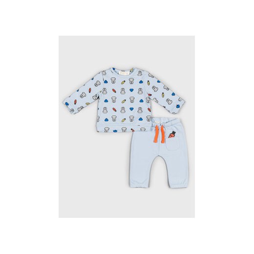 Zippy Dres 22V-8900ZT Błękitny Regular Fit ze sklepu MODIVO w kategorii Dresy dla niemowlaka - zdjęcie 172166054