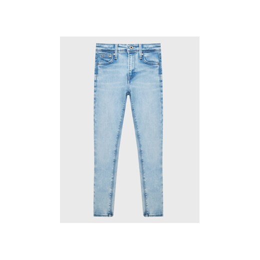 Pepe Jeans Jeansy Pixlette High PG201542PE2 Błękitny Skinny Fit ze sklepu MODIVO w kategorii Spodnie dziewczęce - zdjęcie 172166102