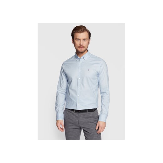 Tommy Hilfiger Koszula Flex MW0MW29969 Błękitny Regular Fit ze sklepu MODIVO w kategorii Koszule męskie - zdjęcie 172166151