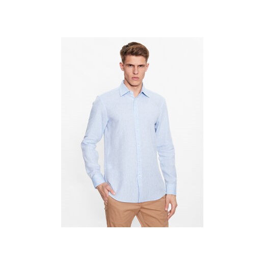 Boss Koszula 50490234 Błękitny Slim Fit ze sklepu MODIVO w kategorii Koszule męskie - zdjęcie 172166221