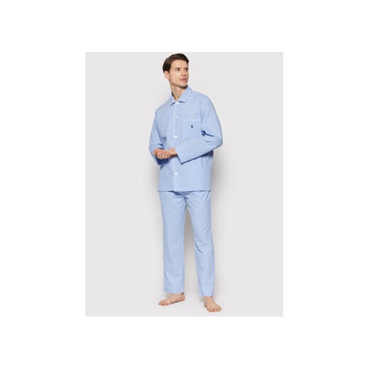 Polo Ralph Lauren Piżama 714514095001 Błękitny Regular Fit ze sklepu MODIVO w kategorii Piżamy męskie - zdjęcie 172166234