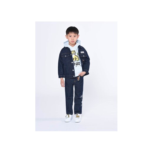 Kenzo Kids Bluza K25767 S Błękitny Regular Fit ze sklepu MODIVO w kategorii Bluzy chłopięce - zdjęcie 172166443