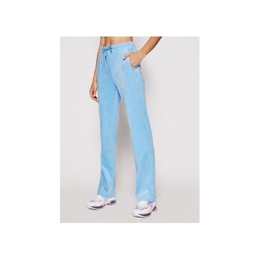 Juicy Couture Spodnie dresowe Tina JCAPW045 Błękitny Regular Fit ze sklepu MODIVO w kategorii Spodnie damskie - zdjęcie 172166472