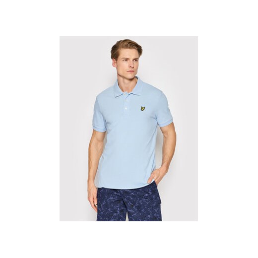 Lyle & Scott Polo Plain SP400VOG Błękitny Regular Fit ze sklepu MODIVO w kategorii T-shirty męskie - zdjęcie 172166481