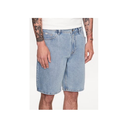 Tom Tailor Denim Szorty jeansowe 1035518 Błękitny Slim Fit Tom Tailor Denim XL okazyjna cena MODIVO