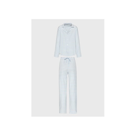Selmark Piżama Vichy P3976 Błękitny Regular Fit ze sklepu MODIVO w kategorii Piżamy damskie - zdjęcie 172166532