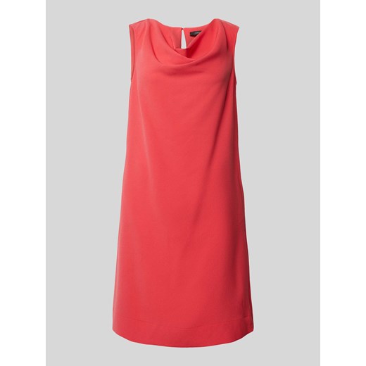 Sukienka Comma, prosta casual mini czerwona bez rękawów 