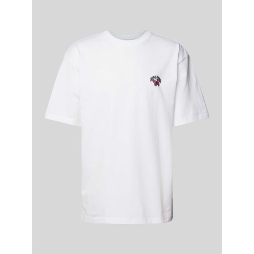 T-shirt z wyhaftowanym motywem i okrągłym dekoltem ze sklepu Peek&Cloppenburg  w kategorii T-shirty męskie - zdjęcie 172171163