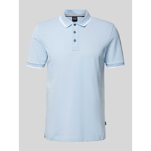Koszulka polo z paskami w kontrastowym kolorze model ‘Parlay’ ze sklepu Peek&Cloppenburg  w kategorii T-shirty męskie - zdjęcie 172171404