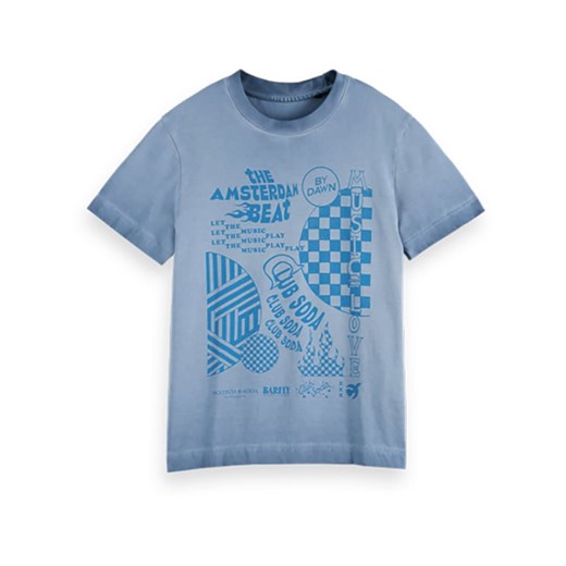 Scotch &amp; Soda Koszulka w kolorze błękitnym 152 okazyjna cena Limango Polska