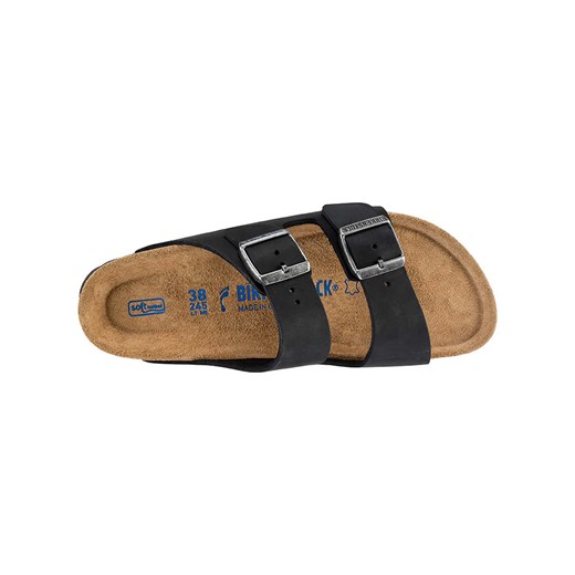 Birkenstock Skórzane klapki &quot;Arizona&quot; w kolorze czarnym 42 Limango Polska wyprzedaż