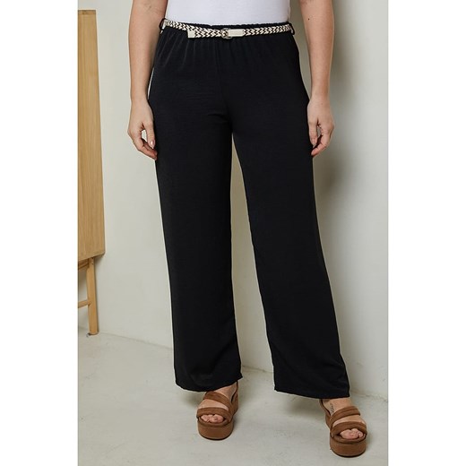 Curvy Lady Spodnie w kolorze czarnym ze sklepu Limango Polska w kategorii Spodnie damskie - zdjęcie 172171953