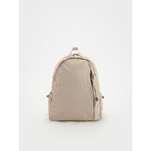 Reserved - Nylonowy plecak - beżowy ze sklepu Reserved w kategorii Torebki damskie - zdjęcie 172173651