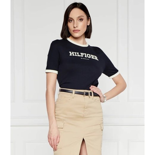 Tommy Hilfiger T-shirt | Regular Fit ze sklepu Gomez Fashion Store w kategorii Bluzki damskie - zdjęcie 172174462
