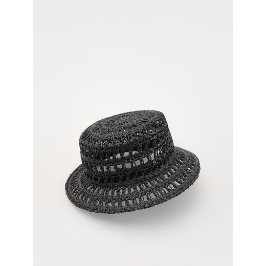 Reserved - Pleciony kapelusz bucket - czarny ze sklepu Reserved w kategorii Kapelusze damskie - zdjęcie 172176214