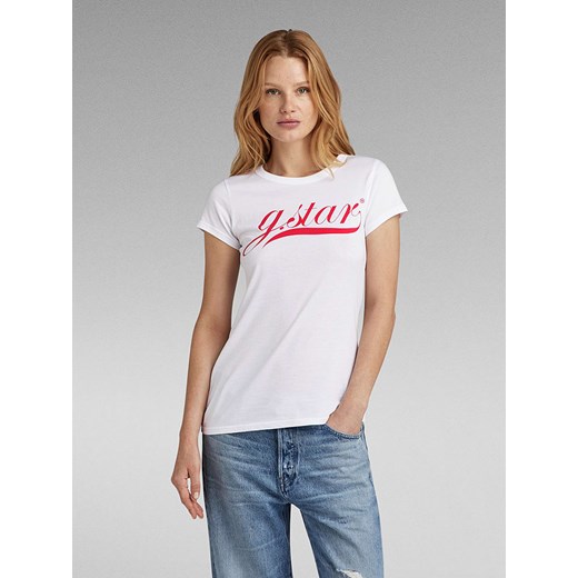 G-Star Koszulka w kolorze białym ze sklepu Limango Polska w kategorii Bluzki damskie - zdjęcie 172177562