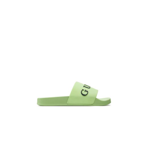 Guess Klapki F4GZ10 BB00F Zielony ze sklepu MODIVO w kategorii Klapki męskie - zdjęcie 172178304