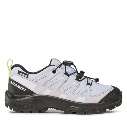 Sneakersy Salomon Xa Pro V8 Climasalomon™ Waterproof L47126400 Niebieski ze sklepu eobuwie.pl w kategorii Buty trekkingowe dziecięce - zdjęcie 172178831