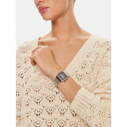 Zegarek Casio A168WA-5AYES Silver/Brown Casio one size eobuwie.pl