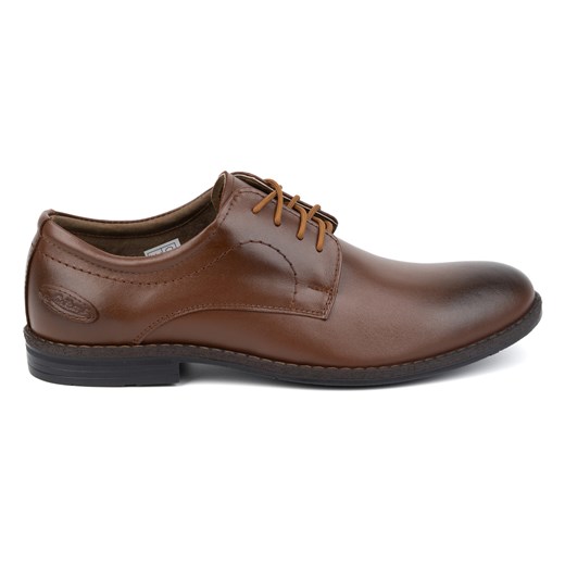 Buty męskie skórzane wizytowe 281LU brązowe ze sklepu butyolivier w kategorii Buty eleganckie męskie - zdjęcie 172180053