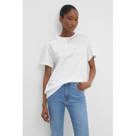 Answear Lab t-shirt bawełniany damski kolor biały ze sklepu ANSWEAR.com w kategorii Bluzki damskie - zdjęcie 172181052