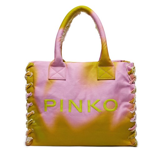 Torebka Pinko Beach Shopping PE 24 PLTT 100782 A0PZ Kolorowy ze sklepu eobuwie.pl w kategorii Torby Shopper bag - zdjęcie 172181912