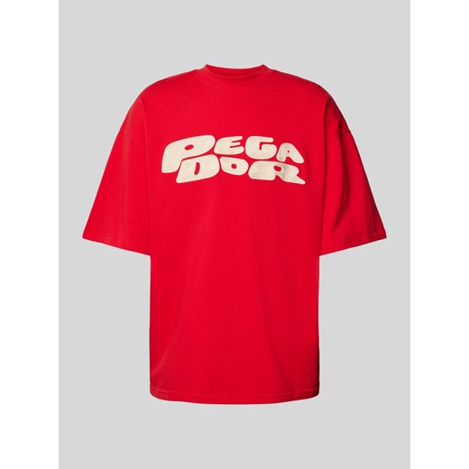 T-shirt o pudełkowym kroju z nadrukiem z logo ze sklepu Peek&Cloppenburg  w kategorii T-shirty męskie - zdjęcie 172182461