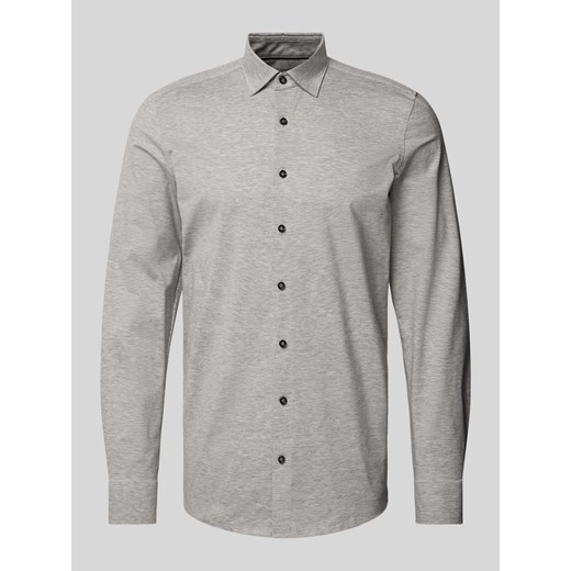Koszula biznesowa o kroju body fit z kołnierzykiem typu kent  model ‘New York'’ ze sklepu Peek&Cloppenburg  w kategorii Koszule męskie - zdjęcie 172182470