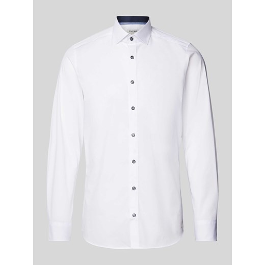 Koszula biznesowa o kroju slim fit z popeliny ze sklepu Peek&Cloppenburg  w kategorii Koszule męskie - zdjęcie 172182643