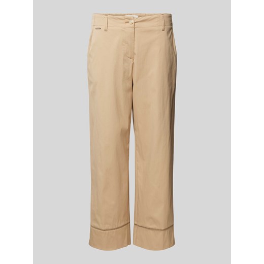 Spodnie w jednolitym kolorze ze sklepu Peek&Cloppenburg  w kategorii Spodnie damskie - zdjęcie 172182842