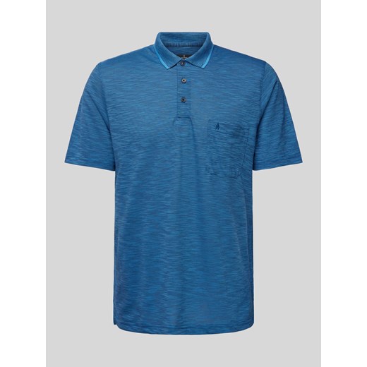 Koszulka polo ze wzorem w paski i kieszenią na piersi ze sklepu Peek&Cloppenburg  w kategorii T-shirty męskie - zdjęcie 172183001