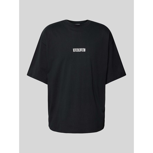 T-shirt z nadrukiem z logo i okrągłym dekoltem ze sklepu Peek&Cloppenburg  w kategorii T-shirty męskie - zdjęcie 172183054