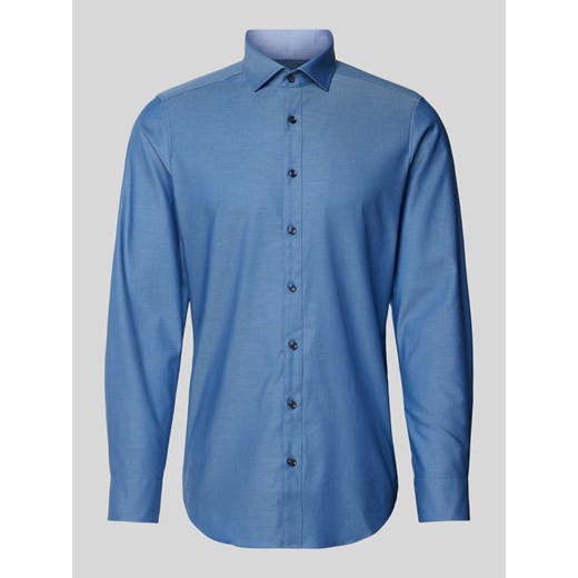 Koszula biznesowa o kroju slim fit z jednolitą fakturą ze sklepu Peek&Cloppenburg  w kategorii Koszule męskie - zdjęcie 172183103