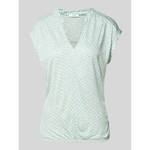 T-shirt z wiskozy ze wzorem na całej powierzchni model ‘Sandu’ ze sklepu Peek&Cloppenburg  w kategorii Bluzki damskie - zdjęcie 172183180