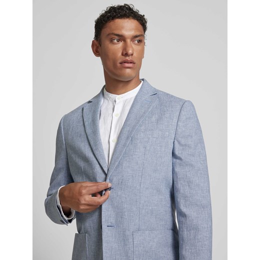 Garnitur o kroju regular fit z mieszanki lnu i bawełny model ‘ANTON’ Selected Homme 48 Peek&Cloppenburg