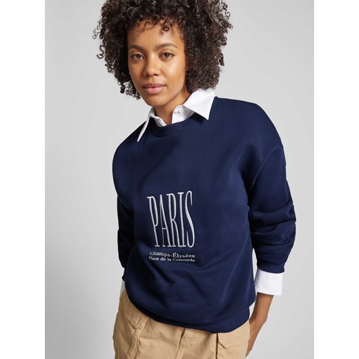 Bluza z nadrukowanym napisem model ‘Riley’ Gina Tricot XS Peek&Cloppenburg 
