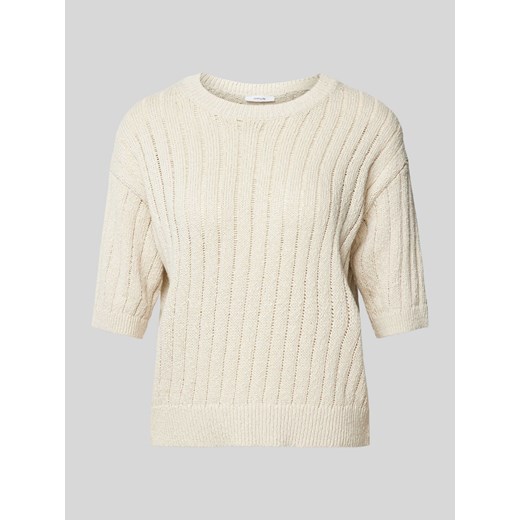 Sweter z dzianiny z rękawem o dł. 1/2 model ‘Punzi’ ze sklepu Peek&Cloppenburg  w kategorii Swetry damskie - zdjęcie 172183364