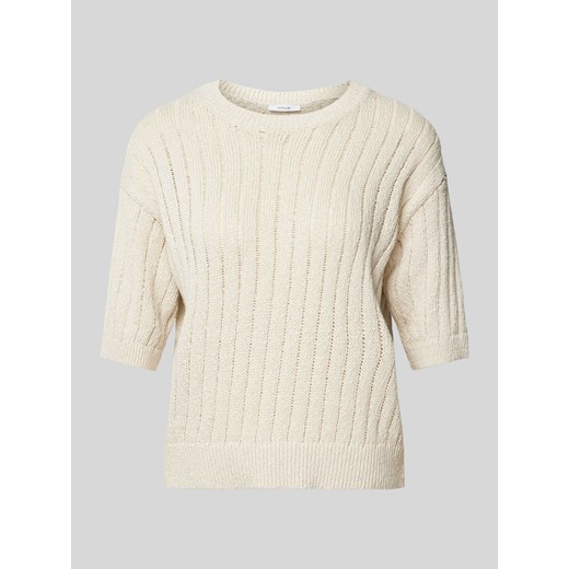 Sweter z dzianiny z rękawem o dł. 1/2 model ‘Punzi’ ze sklepu Peek&Cloppenburg  w kategorii Swetry damskie - zdjęcie 172183364